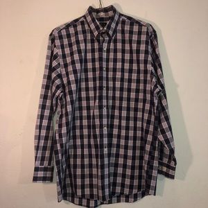 Jos A Bank Plaid Button Down